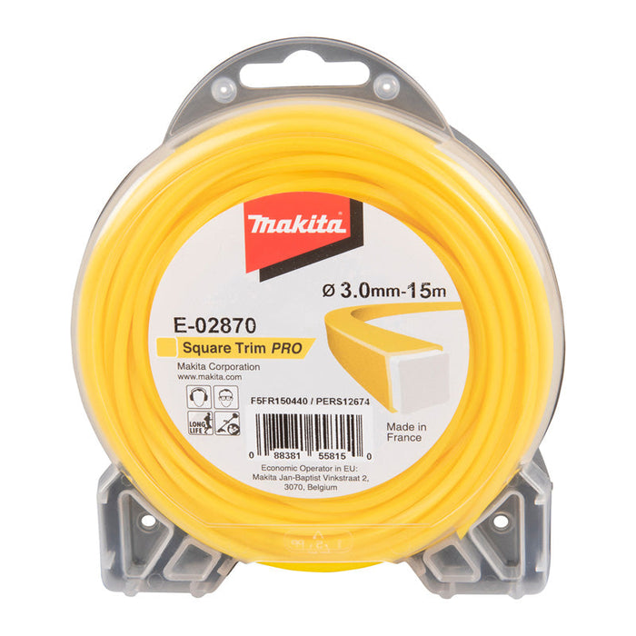 Fil carré Square Trim Pro MAKITA E-02870  3mm x 15m