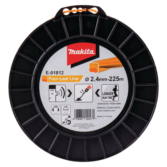 Fil nylon Trèfle torsadé MAKITA E-01812 2,4mm x 225m