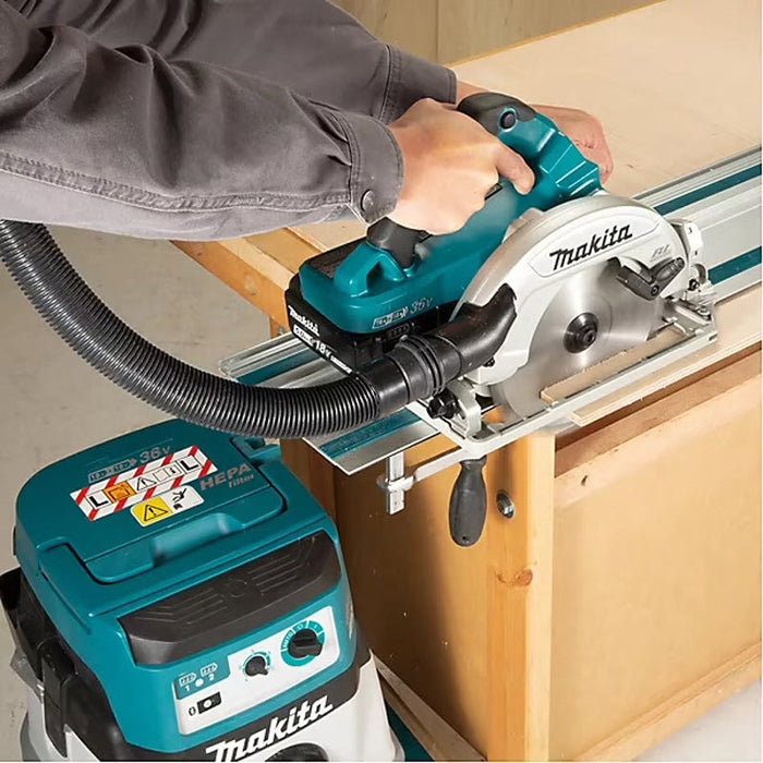 Scie circulaire Ø 190 mm 2x5Ah 18V LXT ®MAKITA DHS783T2JU en coffret + puce AWS