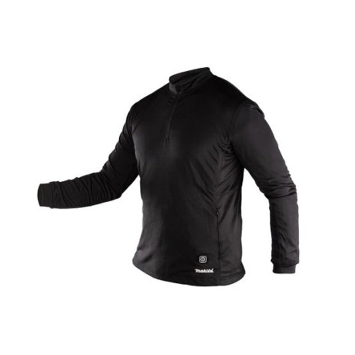 Sweat chauffant col zippé MAKITA avec batterie BL1055B