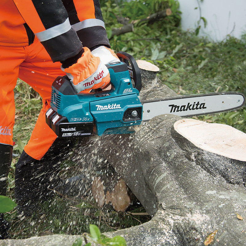 Tronçonneuse d'élagage MAKITA DUC356PT2B 36V 2x18V Li-Ion 35cm